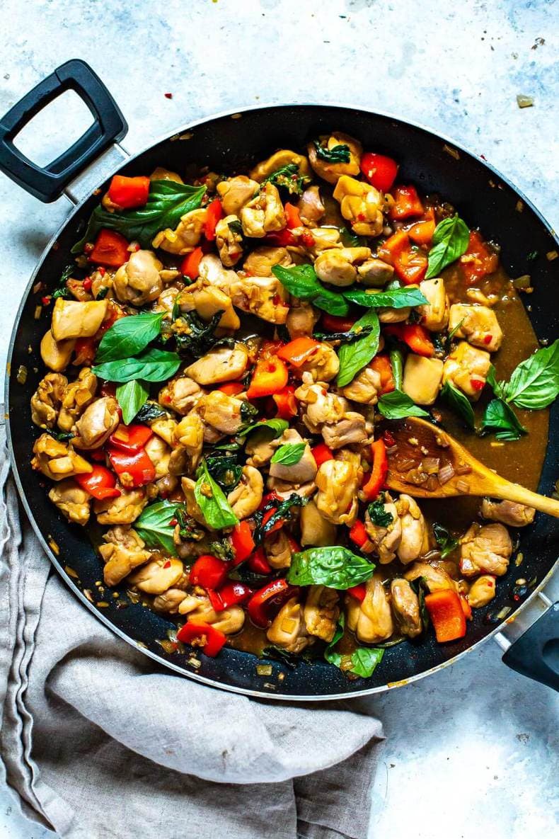 Easy Thai Basil Chicken Recipe