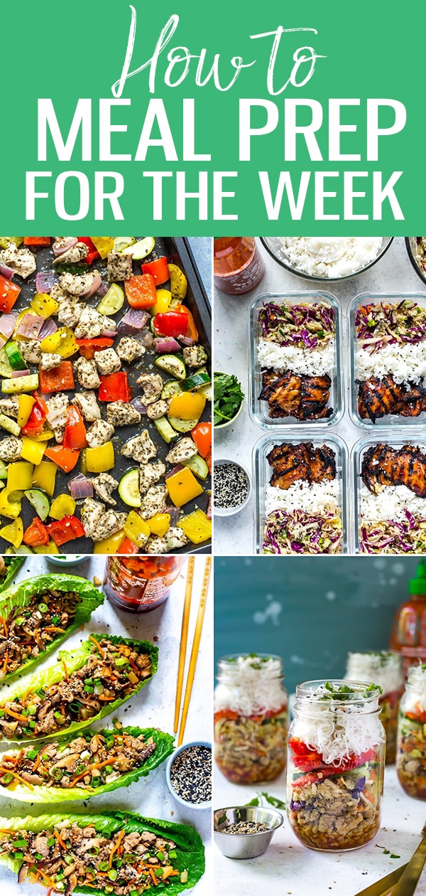 When you know how to meal prep, your life becomes SO much easier! No more scrambling to put together breakfast in the morning or buying lunch out - stick to this weekly meal prep routine to save time and money! #mealprep