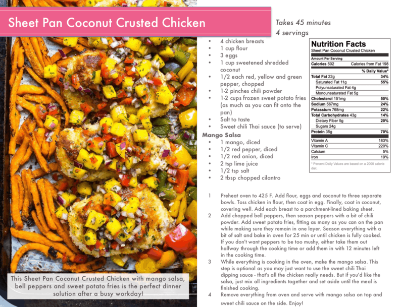 coconut crusted chicken preview