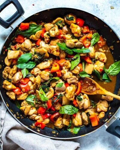 Meal Prep Thai Basil Chicken