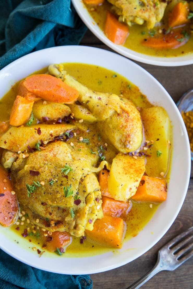 Instant Pot Turmeric Chicken with Root Vegetables