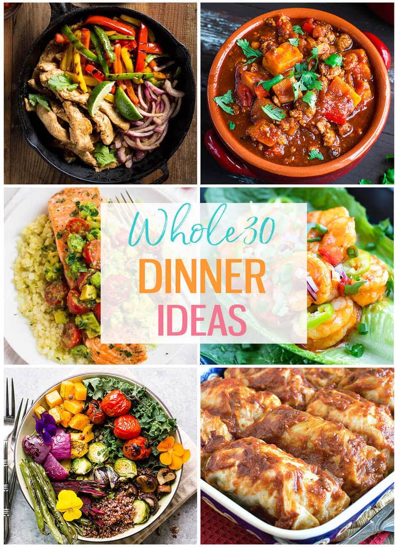 Whole30 Dinner Ideas photo collage