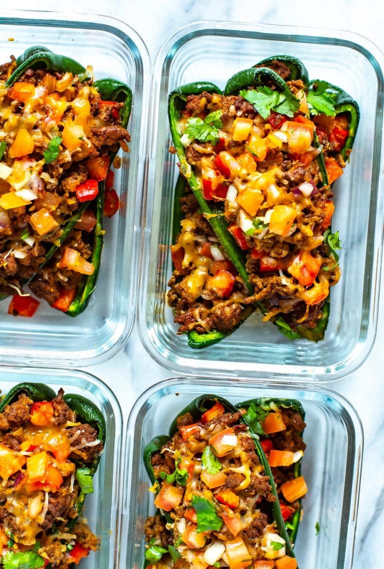 Stuffed Poblano Peppers {LowCarb} The Girl on Bloor
