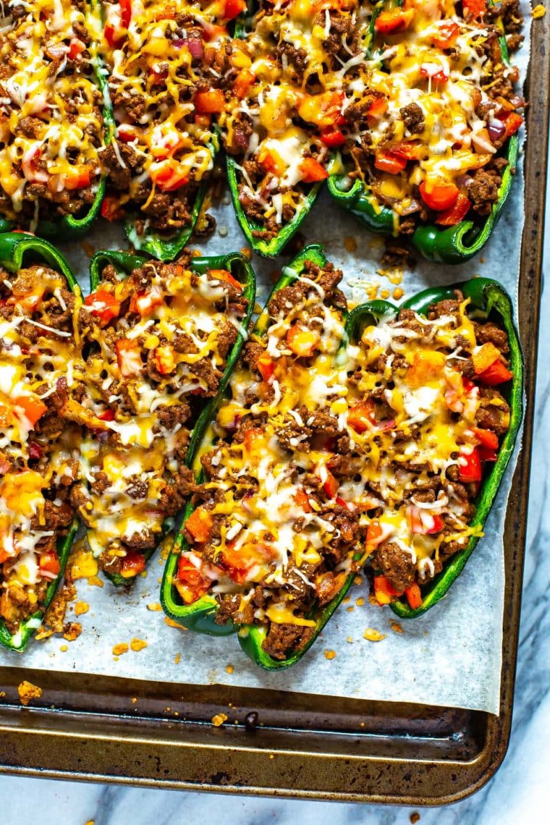 Low Carb Stuffed Poblano Peppers The Girl On Bloor