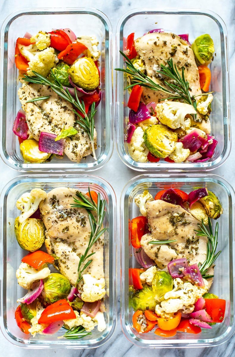 Sheet Pan Lemon Rosemary Chicken - Bariatric Meal Prep