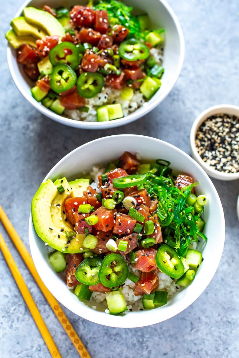 The Easiest 30-Minute Ahi Poke Bowl - The Girl on Bloor