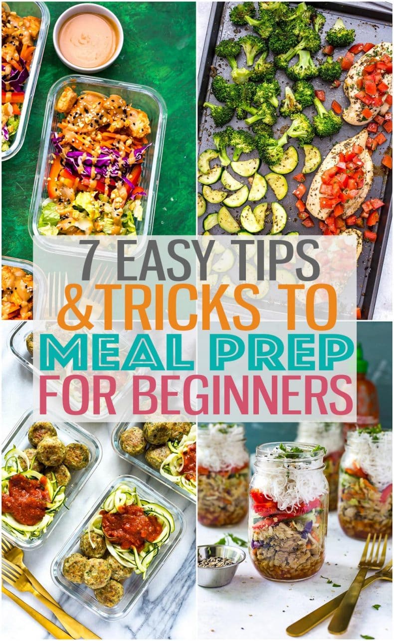 These 7 Easy Ways to Meal Prep for Beginners are the perfect ways to get started with meal prepping and meal planning, even if you don't know where to start. #mealprep #mealprepforbeginners #cleaneating #mealprepchallenge