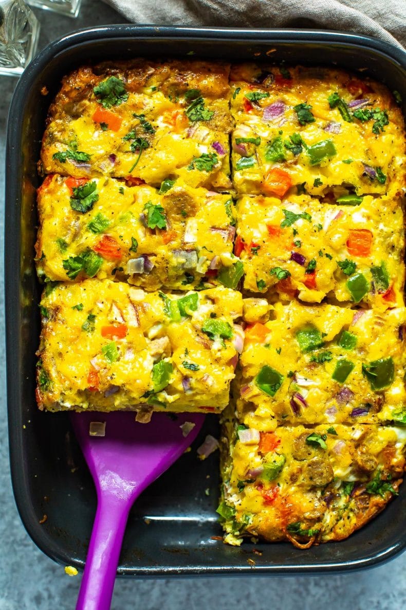 Crockpot Breakfast Casserole - Great for Meal Prep!