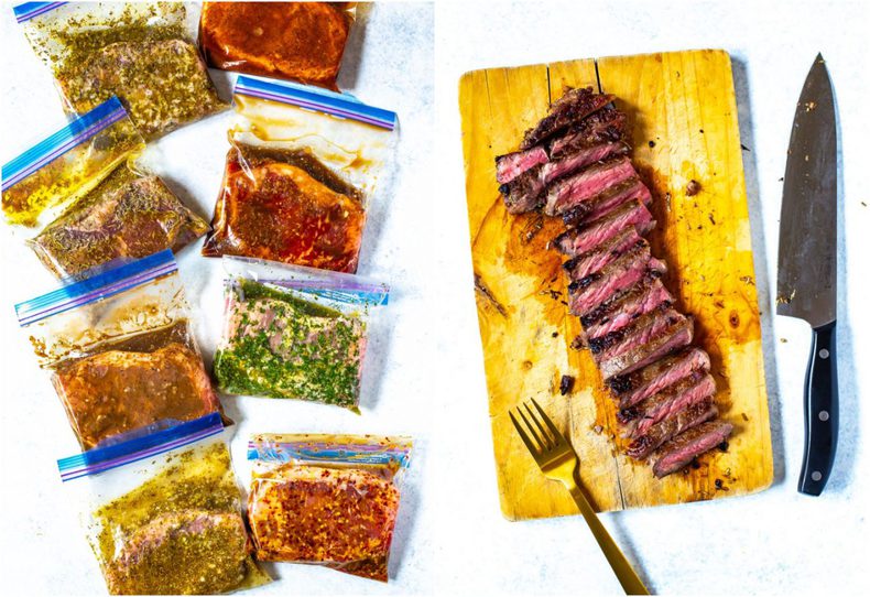 8 Best Ever Steak Marinades (Freezer Meal Prep)