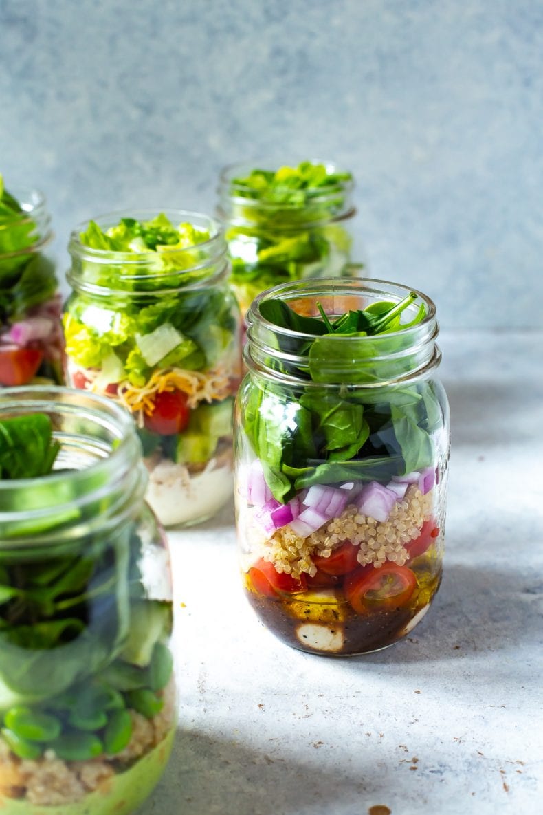 Simple Mason Jar Salad - A Pretty Life In The Suburbs