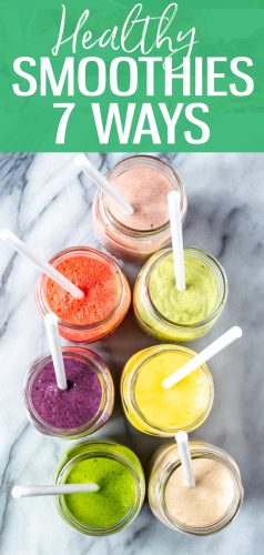 Here's how to make the BEST Healthy Smoothies, including tips to make them affordable, nutritious and delicious. Plus, there are 7 bonus smoothie recipes to get you started! #healthysmoothies #smoothierecipes
