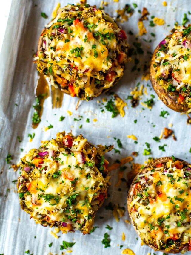 Stuffed Portobello Mushrooms The Girl on Bloor