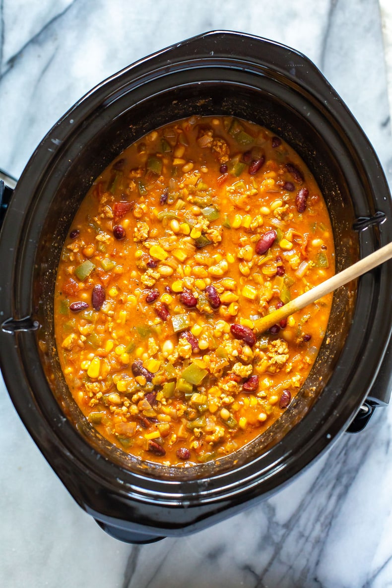 The Best Ever Slow Cooker Turkey Chili - Yummy Healthy Easy