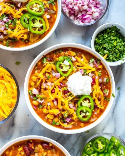 Healthy, Flavourful Slow Cooker Turkey Chili