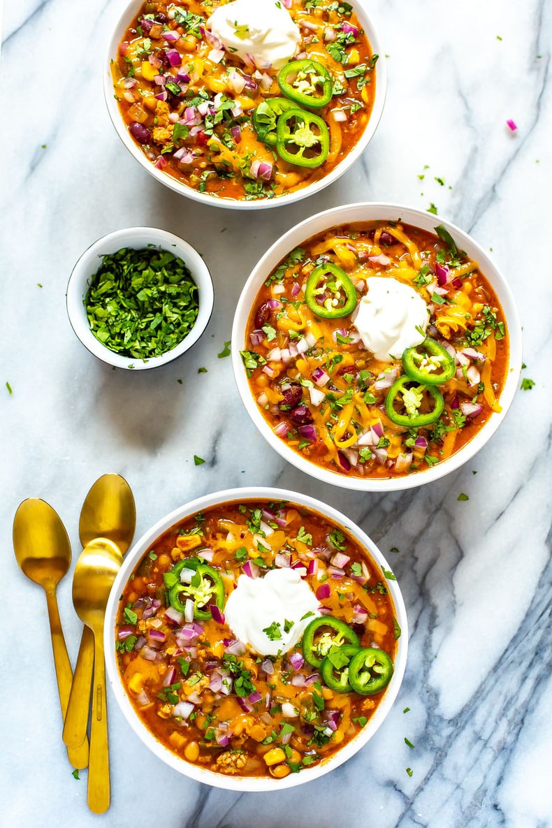 Healthy, Flavourful Slow Cooker Turkey Chili