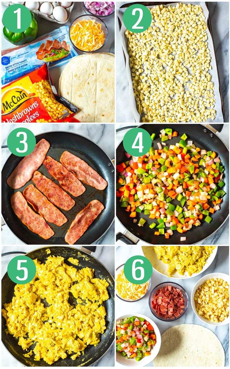 Healthy Breakfast Burritos (Easy Meal Prep)