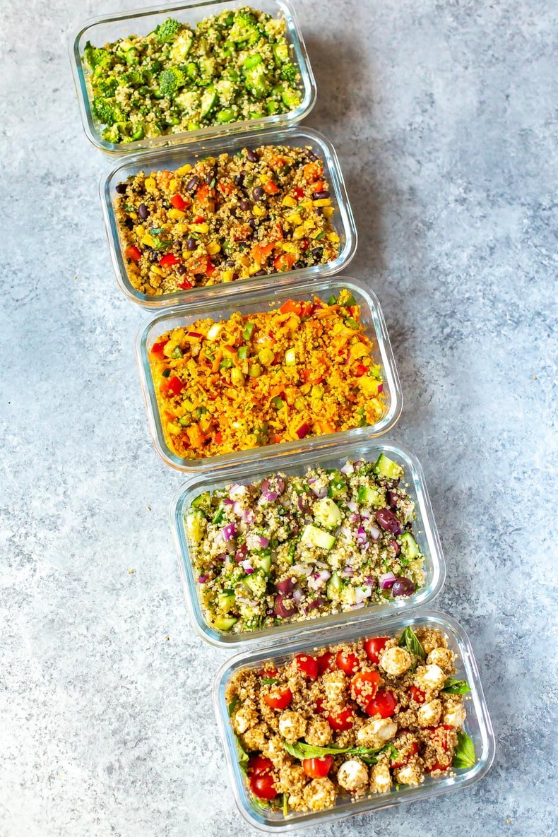 5 Easy Quinoa Salad Recipes {+Meal Prep Tips} - The Girl on Bloor