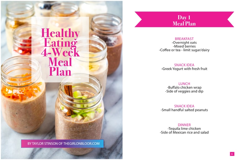 4-week meal plan cover