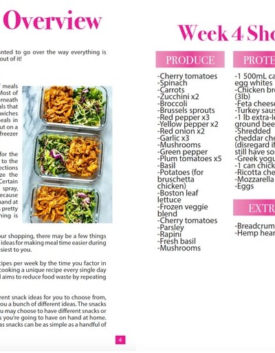 meal plan screenshots