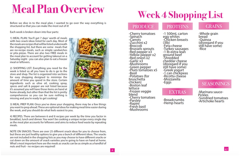 meal plan ebook cover