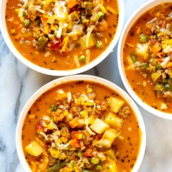 Ultimate One Pot Cheeseburger Soup
