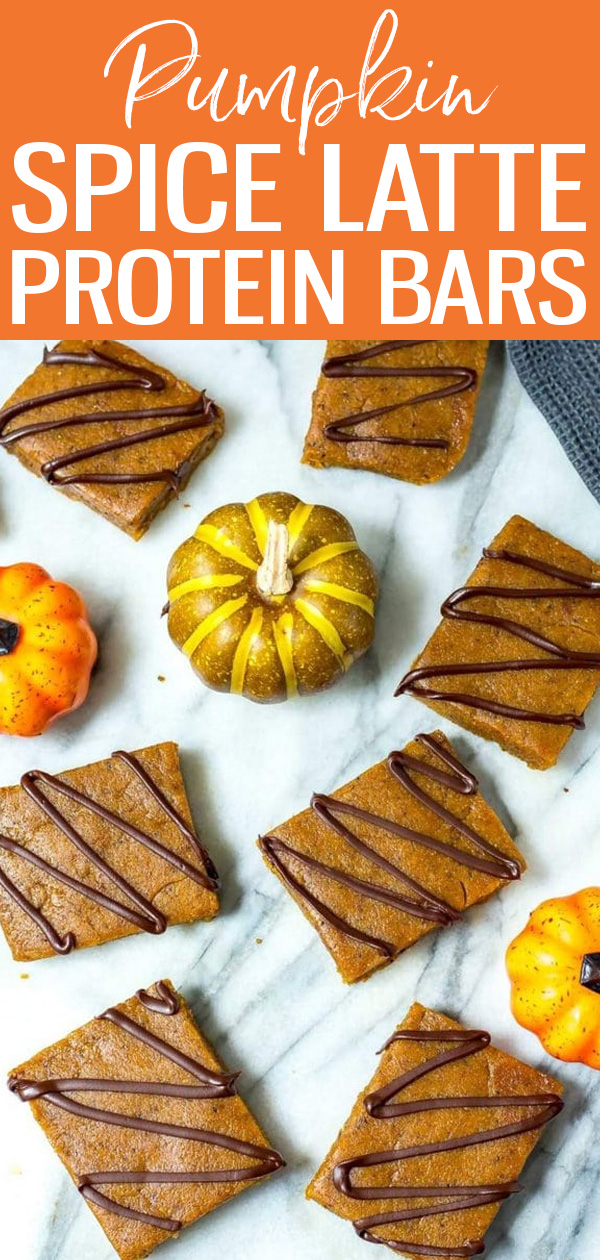 These Pumpkin Spice Latte Protein Bars are a healthy and delicious snack that taste just like your favourite fall Starbucks drink! #pumpkinspice #proteinbars
