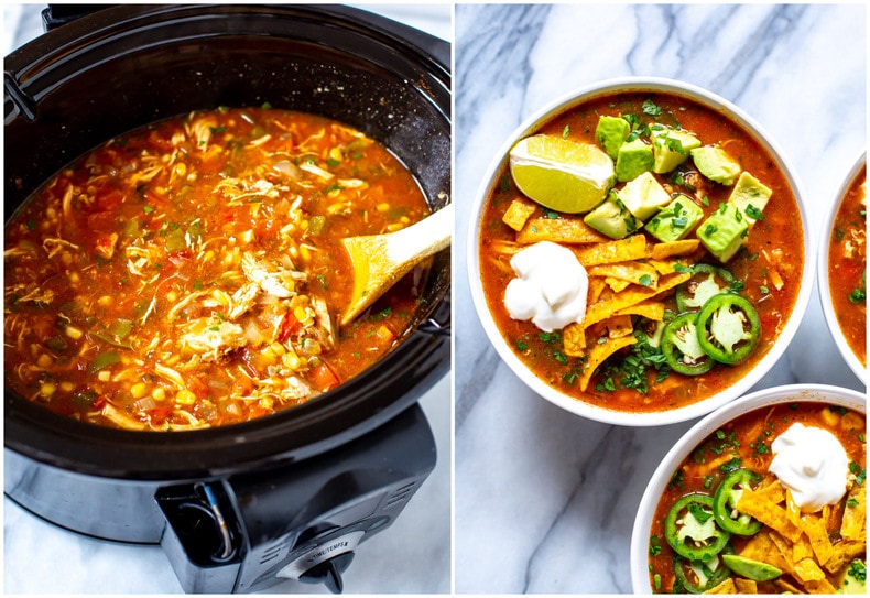 Crockpot Chicken Tortilla Soup