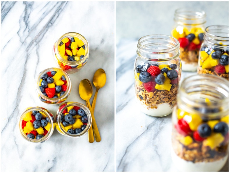 Yogurt parfait meal prep 🍓🤤#mealprep #mealprepideas