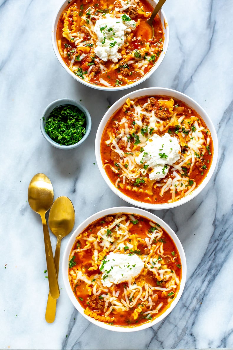 30-Minute Lasagna Soup