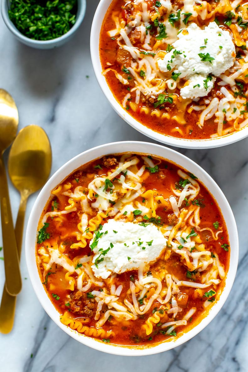 The Best One Pot Lasagna Soup The Girl On Bloor