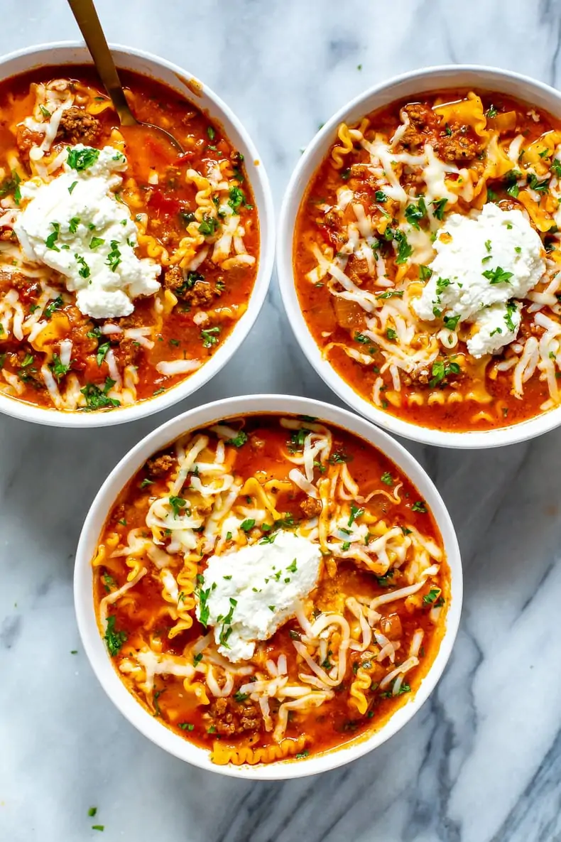 30-Minute Lasagna Soup