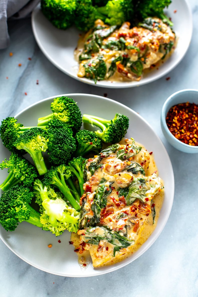 Creamy Basil Chicken Skillet