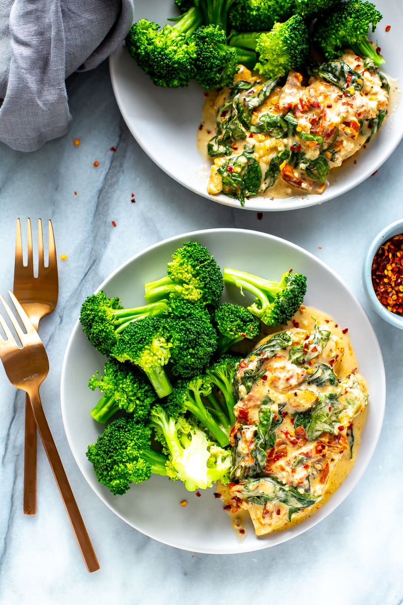 Creamy Basil Chicken Skillet