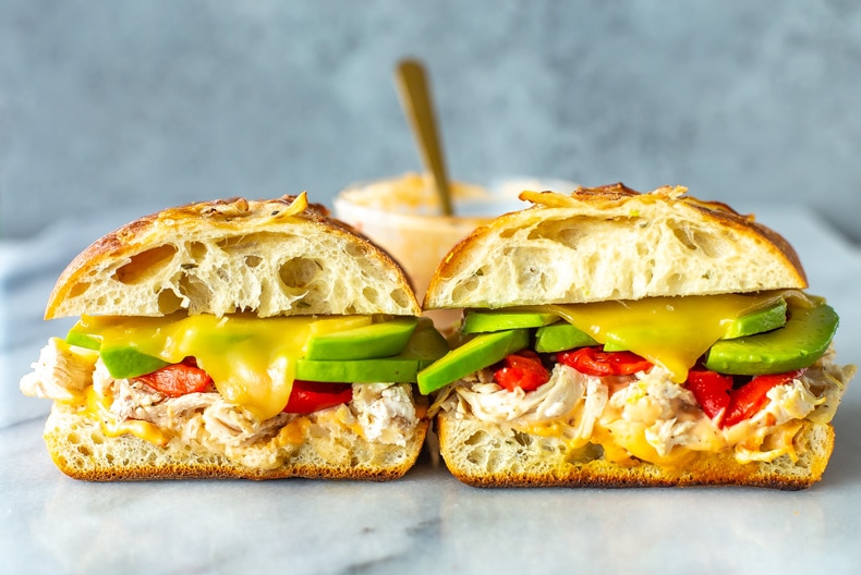 Chipotle Chicken Avocado Melt