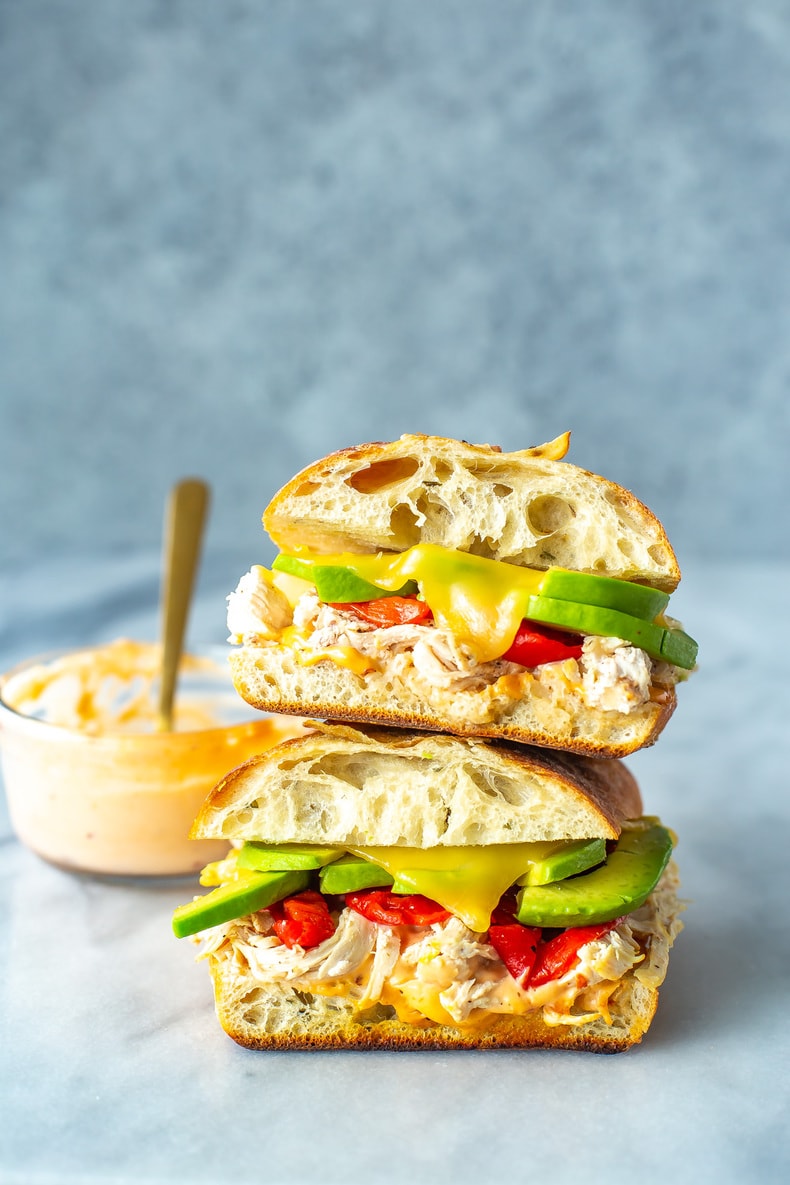 Chipotle Chicken Avocado Melt