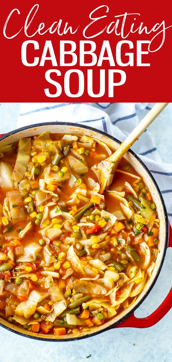 Cabbage is full of antioxidants, making this Clean Eating Cabbage Soup a nutrient-rich meal that is perfect for a healthy diet! #cabbagesoup