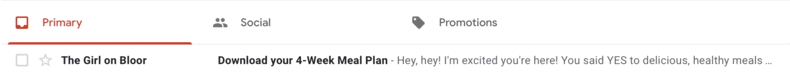 meal prep newsletter sign up