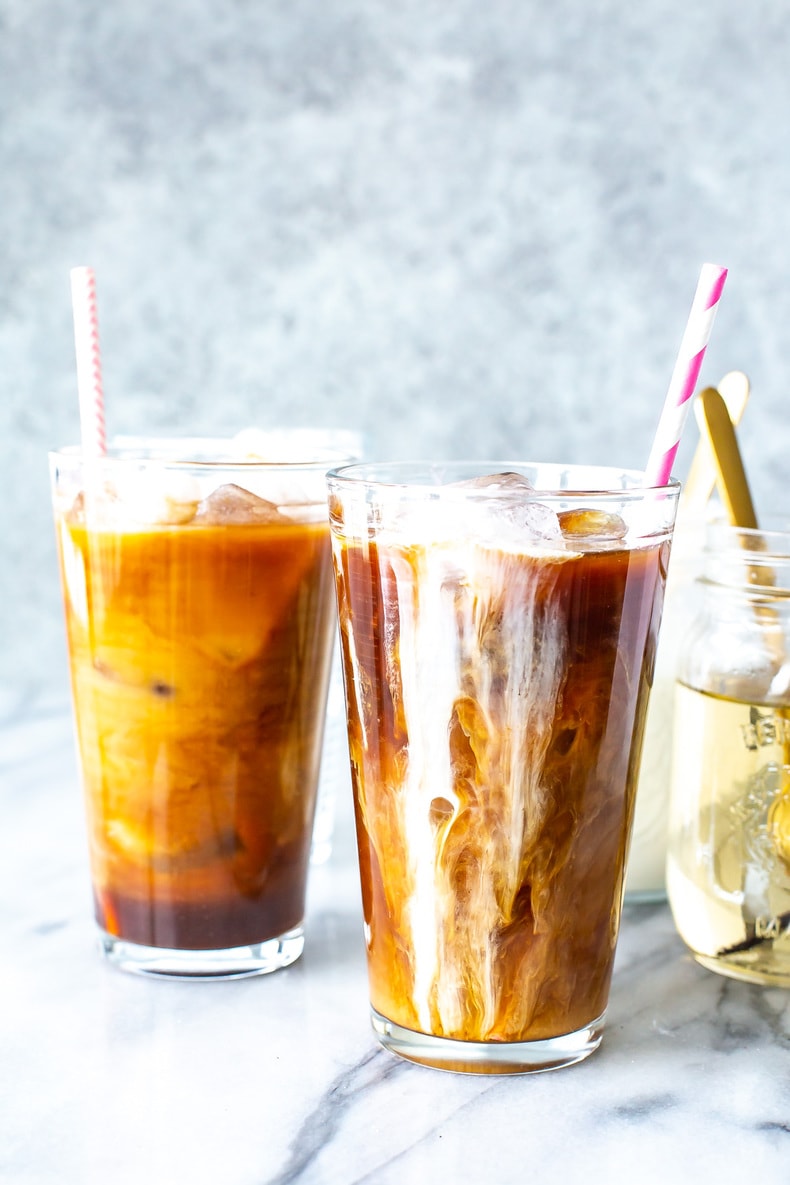 Vanilla Sweet Cream Cold Brew {Starbucks Copycat} - The Girl on Bloor