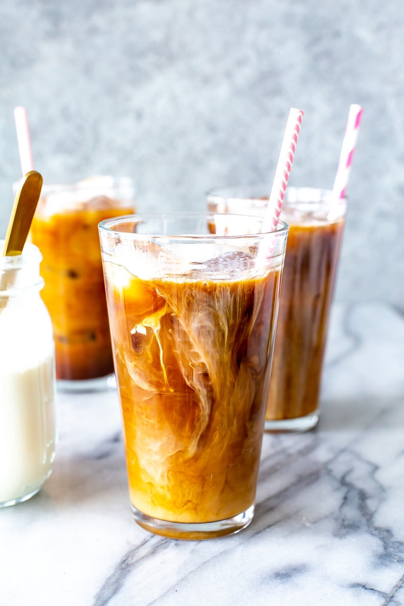 Vanilla Sweet Cream Cold Brew {Starbucks Copycat} - The Girl on Bloor