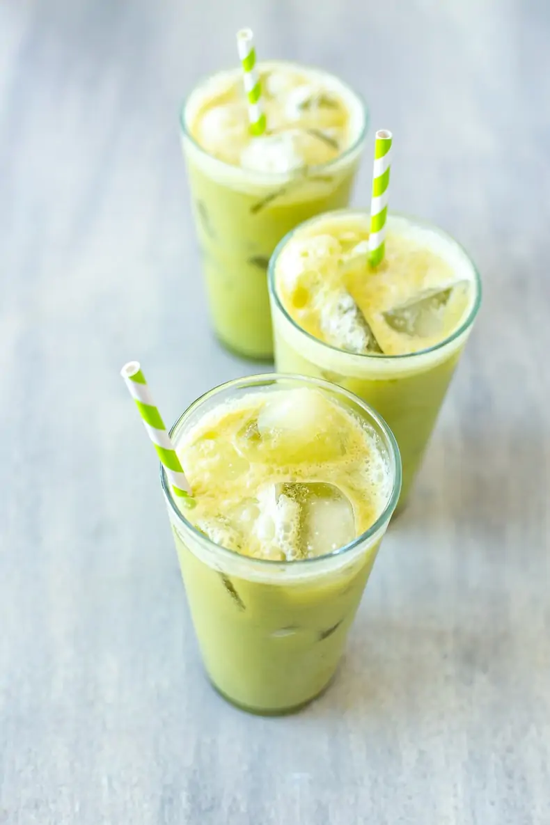 Iced Pineapple Matcha Drink