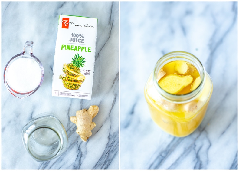 Pineapple ginger syrup