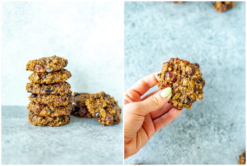Banana Oatmeal Breakfast Cookies