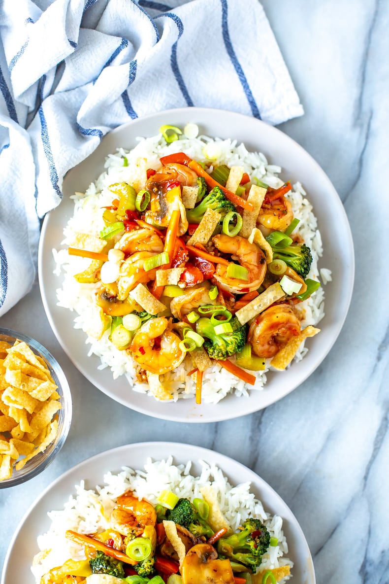 Applebee's Shrimp Wonton Stir Fry