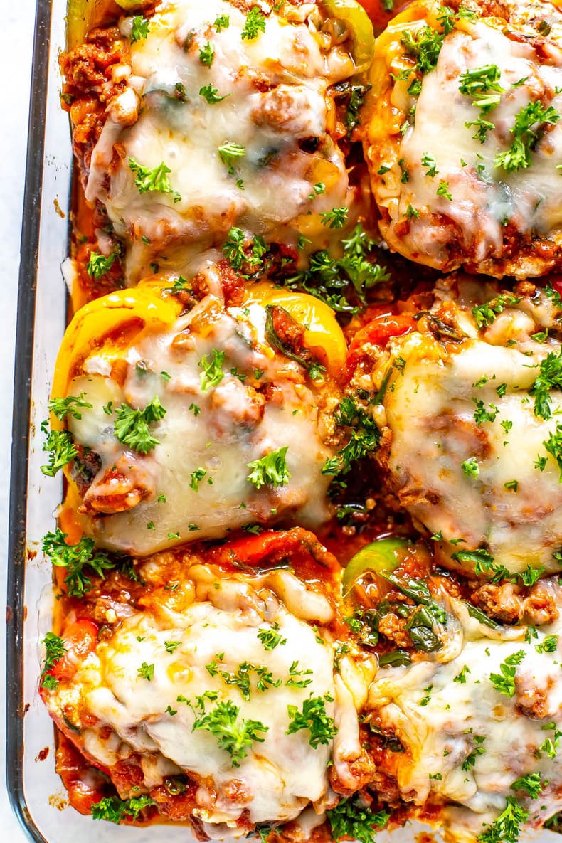 Lasagna Stuffed Peppers