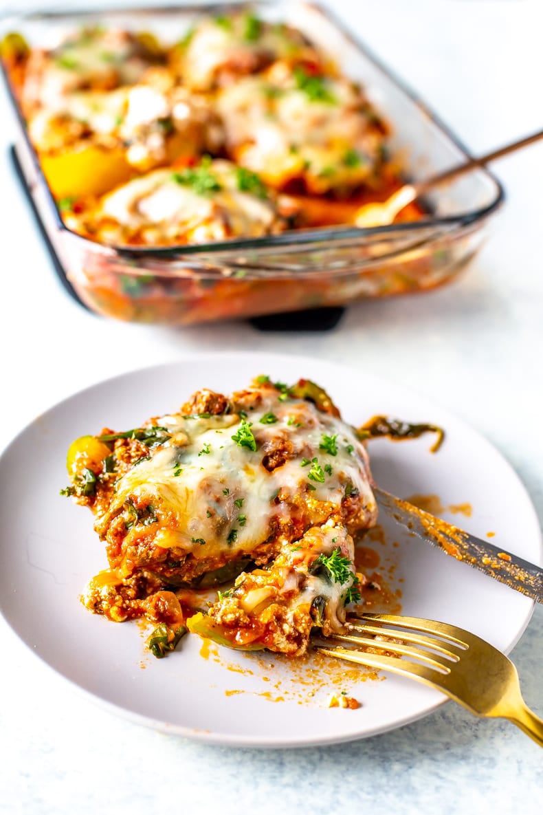 Lasagna Stuffed Peppers