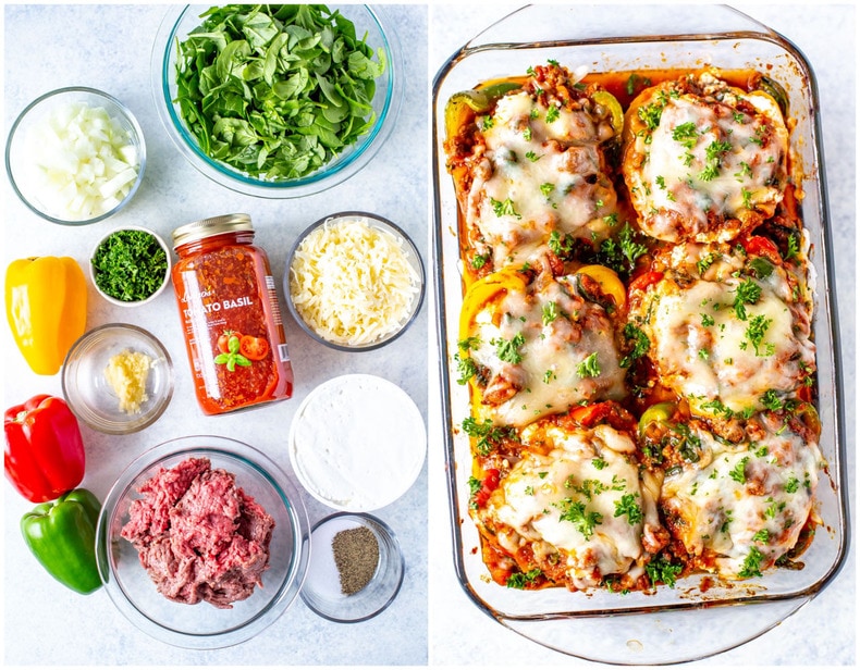 Lasagna Stuffed Peppers