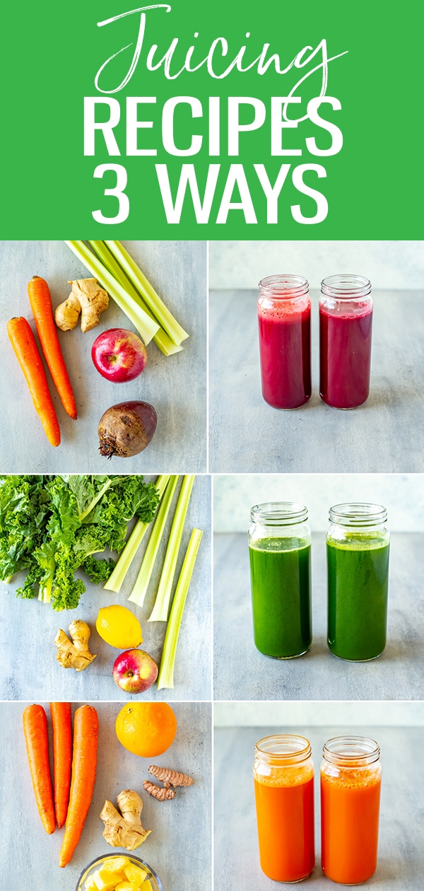 These Juicing Recipes are the perfect way to get started with making cold press juices. They are filled with nutrients & super easy to make! #juicingrecipes