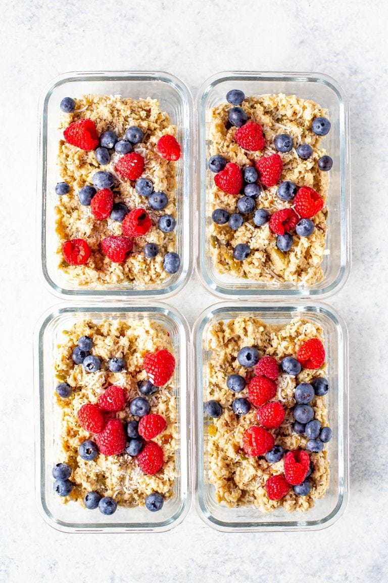 High Protein Oatmeal {Meal Prep Breakfast} The Girl on Bloor