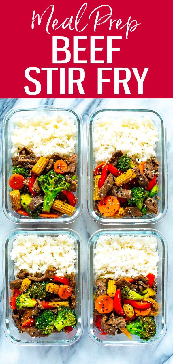 This is the EASIEST Beef Stir Fry recipe out there - with a simple 2-ingredient sauce, you'll likely already have all the ingredients you need to make this healthy dinner idea! #beefstirfry #skilletrecipe