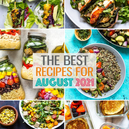 August recipes collage